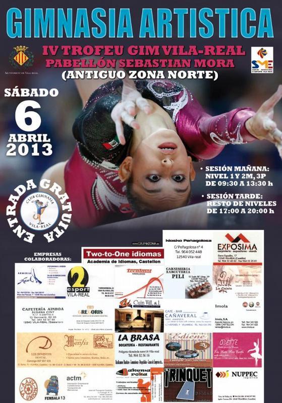 Ms de 100 gimnastas de toda Espaa participan el sbado en el IV Trofeo Gim Vila-real de gimnasia artstica 