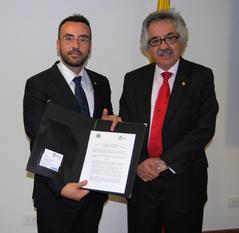Firma del conveni de collaboraci amb la Universitat Nacional de Colmbia