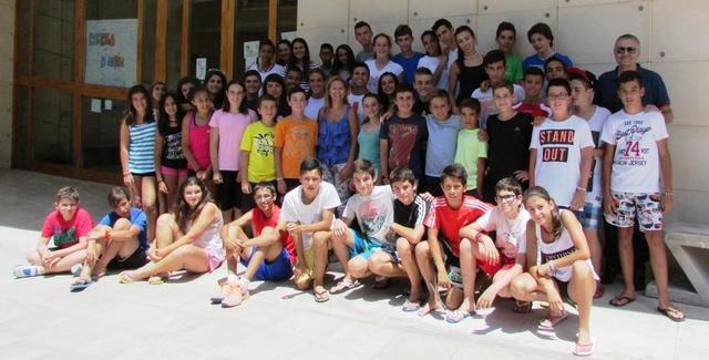 Visita a los participantes en la Escola Esportiva d'Estiu en Morella