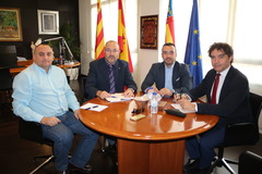Reunin con el secretario autonmico de Turismo, Francesc Colomer