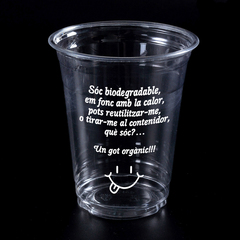 Simulacin del vaso biodegradable para fiestas