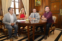 Firma del convenio de interoperabilidad de servicios de prstamo de bicicletas entre Vila-real y Castell