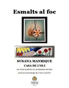 Exposicin de esmaltes de SUSANA MANRIQUE