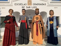 Los gigantes de Vila-real, en Sant Llus