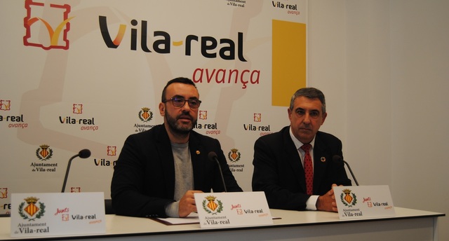 El alcalde de Vila-real, Jos Benlloch, y el director general de Urbanismo, Vicent Garcia Nebot