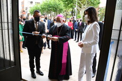 Inauguraci de l'exposici de la Purssima 'Amb cor de pare. 2021 Any de Sant Josep'