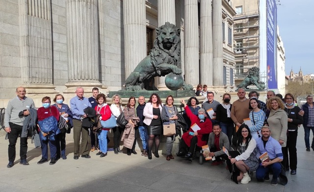 Visita institucional a Madrid de l'associacions de Vila-real amb la Regidoria de Participaci Ciutadana