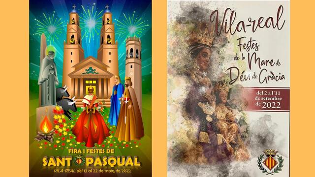 Cartells guanyadors del concurs per a les festes de Sant Pasqual i Mare de Du de Grcia de 2022
