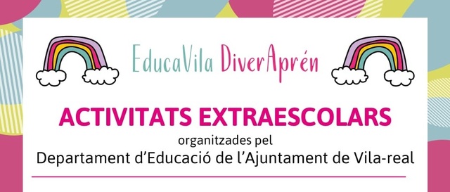 Cartell de les activitats extraescolars EducaVila DiverAprn 