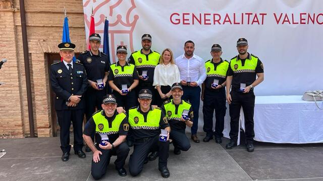 Entrega de condecoraciones de la Generalitat a la Polica Local de Vila-real
