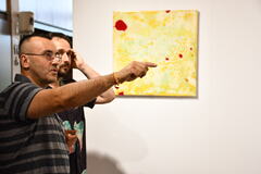 Exposicin del artista vila-realense Paco Dalmau en la Feria Marte