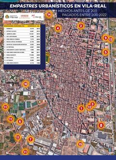Mapa dels 'empastres' urbanstics 