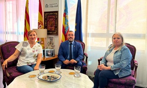 El alcalde se rene con la AC Flamenca Andaluza de Vila-real
