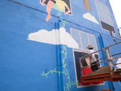 Mural de arte urbano 'Vecindario' de Dakota Hernndez para TEST 2024_4