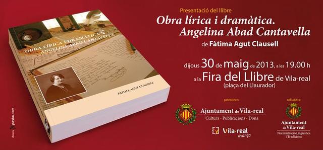 Presentaci del llibre sobre Angelina Abad