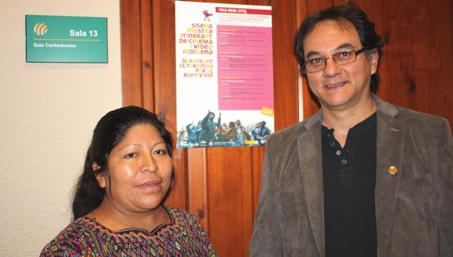 El concejala Alejandro Moreno, con Catalina Ceto 