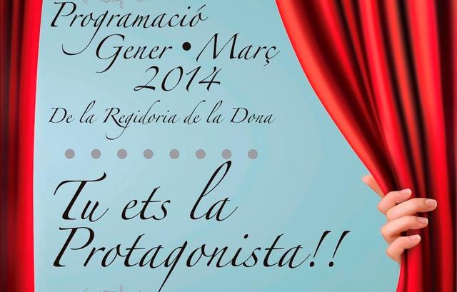 Programaci de la regidoria de la Dona gener-mar 2014