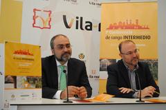 El concejal Emilio M. Obiol y Jos Manuel Miquel Alcaiz presentan la I Conferencia de ciudades de rango intermedio
