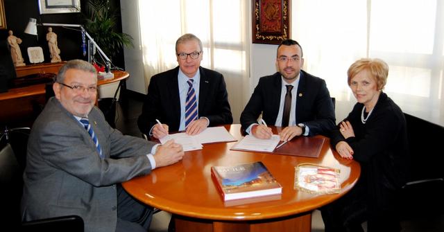 Firma del pacto de hermanamiento entre Vila-real y Sacile