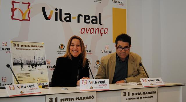 Silvia Gmez i Andrs Martnez presenten la 31a Mitja Marat de Vila-real