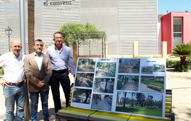 El jardn de las Dominicas recupera la esencia del antiguo huerto del convento e incorpora el diseo cermico 