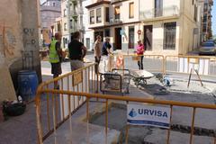 Construcci d'un pas accessible en el carrer Mestre Goterris