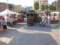 Mercado de artesana. Fiestas de la Mare de Du de Grcia 2014