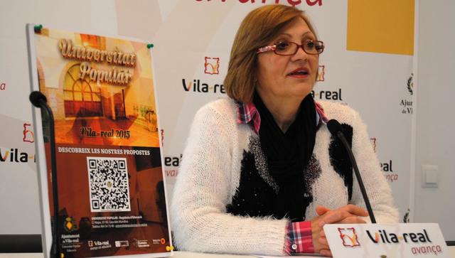Rosario Royo presenta las campañas de 2015 de la Universidad Popular