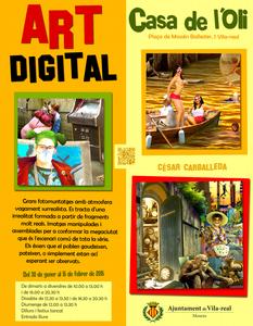 Exposici d'art grfic digital amb el ttol "Irrealitats urbanes"