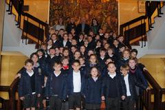 Visita de los alumnos del colegio Consolacin