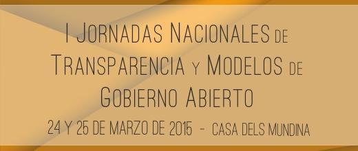 I Jornades Nacionals de Transparncia i Models de Govern Obert_1