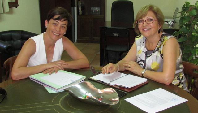 Rosario Royo s'ha reunit amb la seua homloga de la Vall d'Uix 