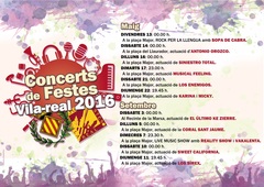 Cartell musical de festes de 2016