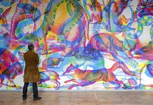 Exhibición de arte mural