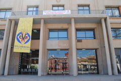 Pancarta 'Vila-real, ciutat de acollida'