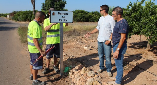 Rotulacin de barrancos con nombres tradicionales