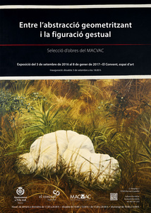 Exposici baix el ttol "Entre l'abstracci geometritzant i la figuraci gestual"