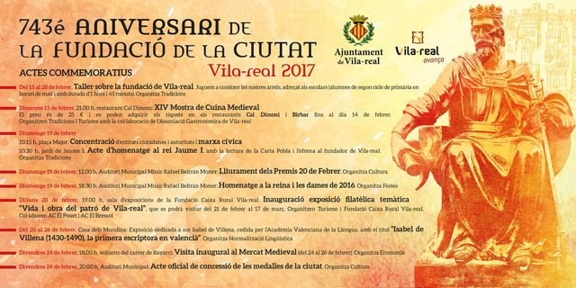 Presentaci dels actes del 743 aniversari de la fundaci de la ciutat