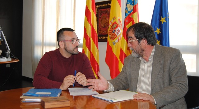 Jos Benlloch es reuneix amb el president d'Alcer Castalia