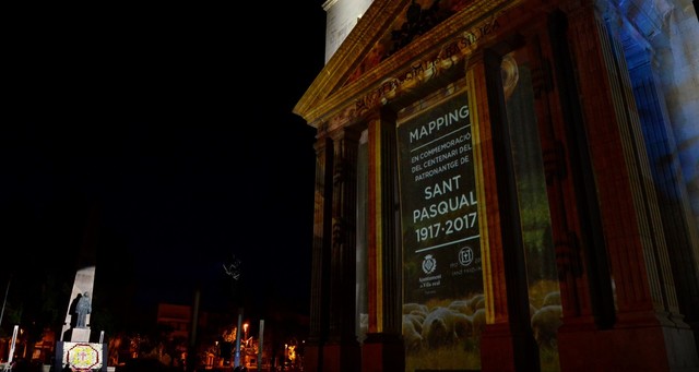 Mapping del centenario del patronazgo de san Pascual