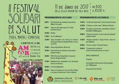 Programaci del II Festival solidari de la salut