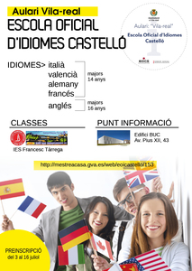 Matriculaci Escola Oficial d'Idiomes "Aulari Vila-real"_2