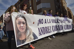 Manifestació contra la violència masclista i en record d'Andrea Carballo