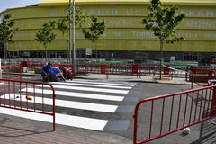 Paso de peatones 3D frente al Estadio de la Cermica_2
