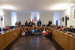 Visita d'escolars amb motiu de les festes fundacionals