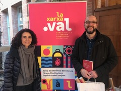 Santi Cortells i Carme Mart, en la creaci de la Xarxa Pblica de Serveis Lingstics Valencians