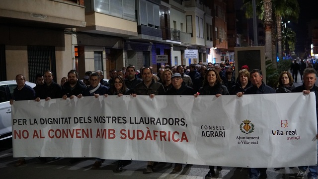 Manifestaci en defensa de l'agricultura de Nules