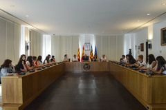 Recepcin a alumnos de Navarra