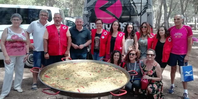 Paella del programa de refugiados de Cruz Roja