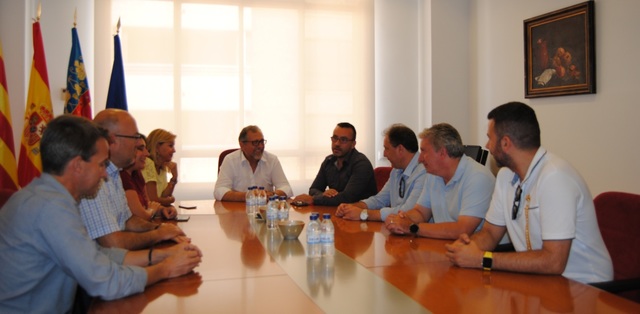 Visita de Josep Mart, presidente de Diputacin